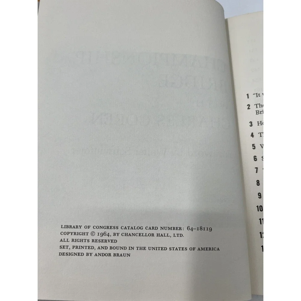Vintage Champion Bridge Book Hardcover by Charles Goren